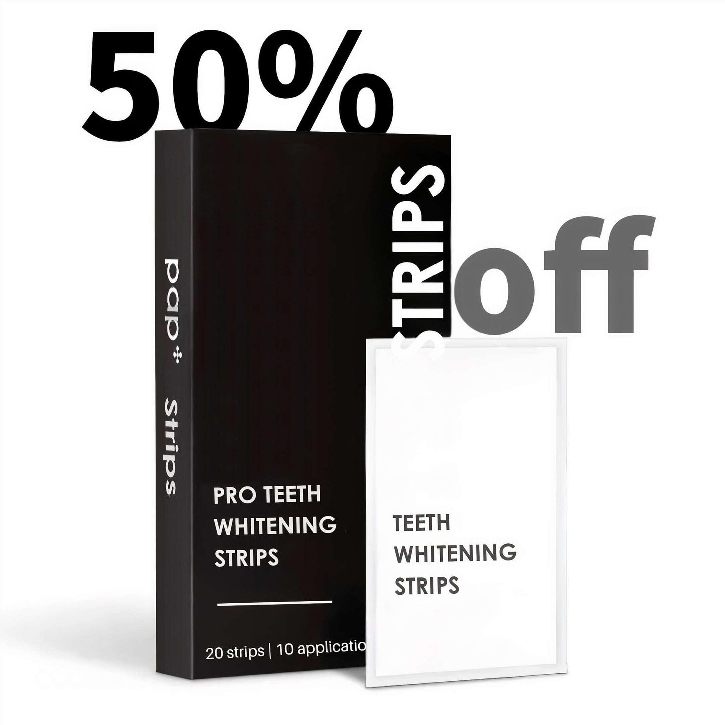 PAP+ Teeth Whitening Strips - Pro Charcoal