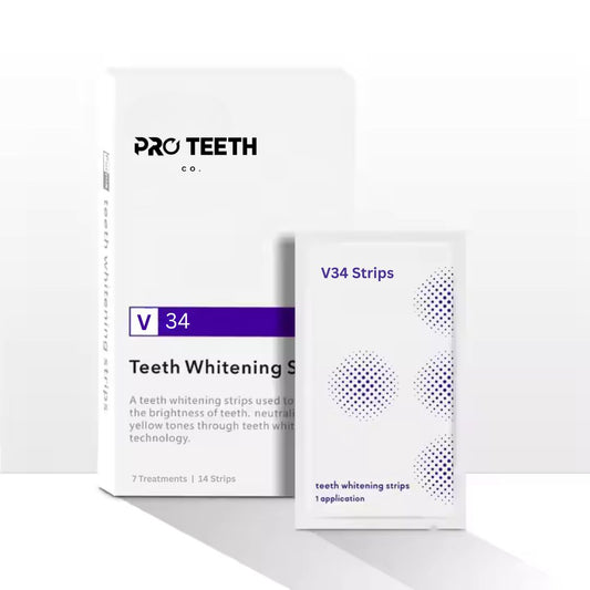 V34 Teeth Whitening Strips (PAP+ Formula)
