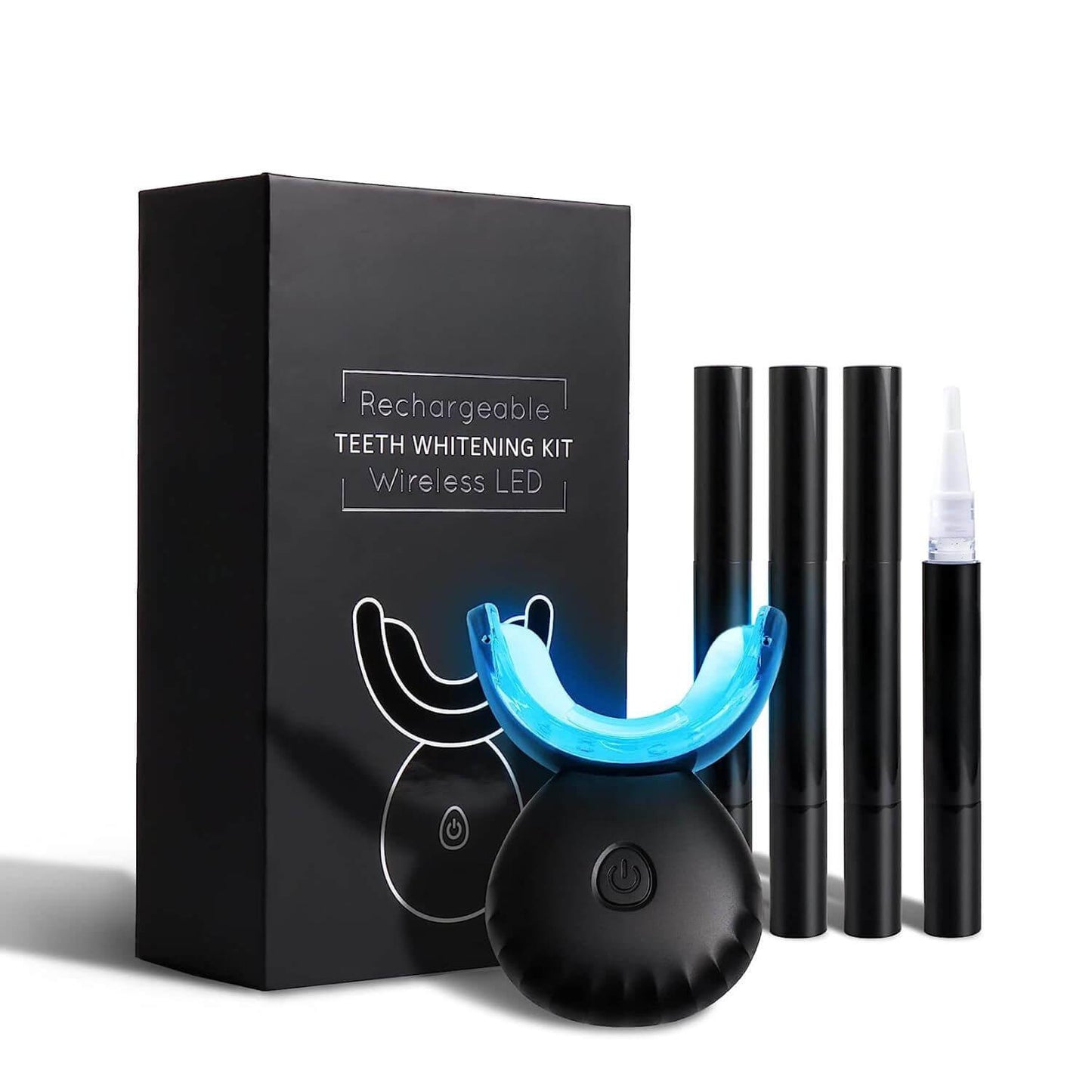 Pro Wireless LED Teeth Whitening Kit (Rechargeable) - Pro Charcoal