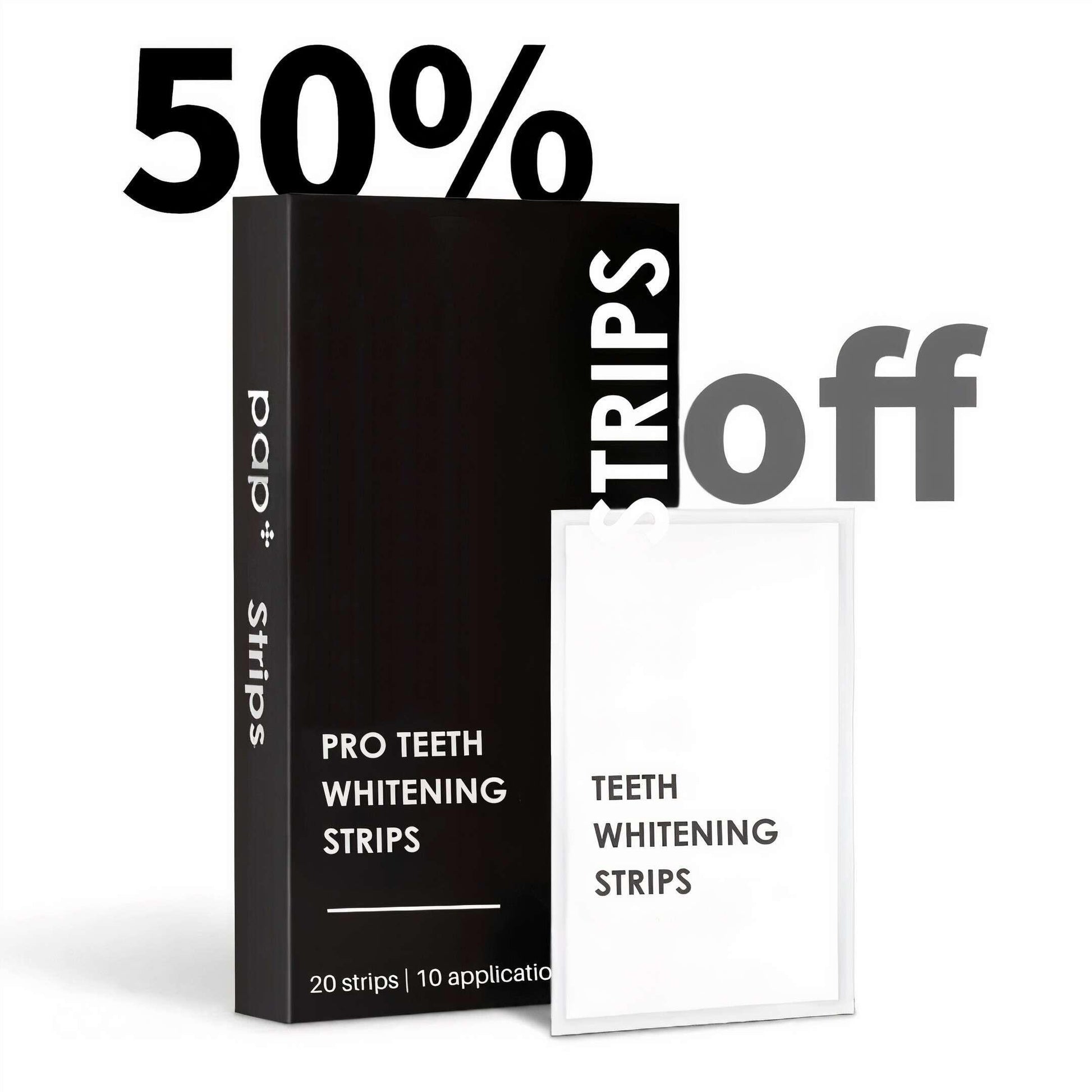 PAP+ Teeth Whitening Strips - Pro Charcoal