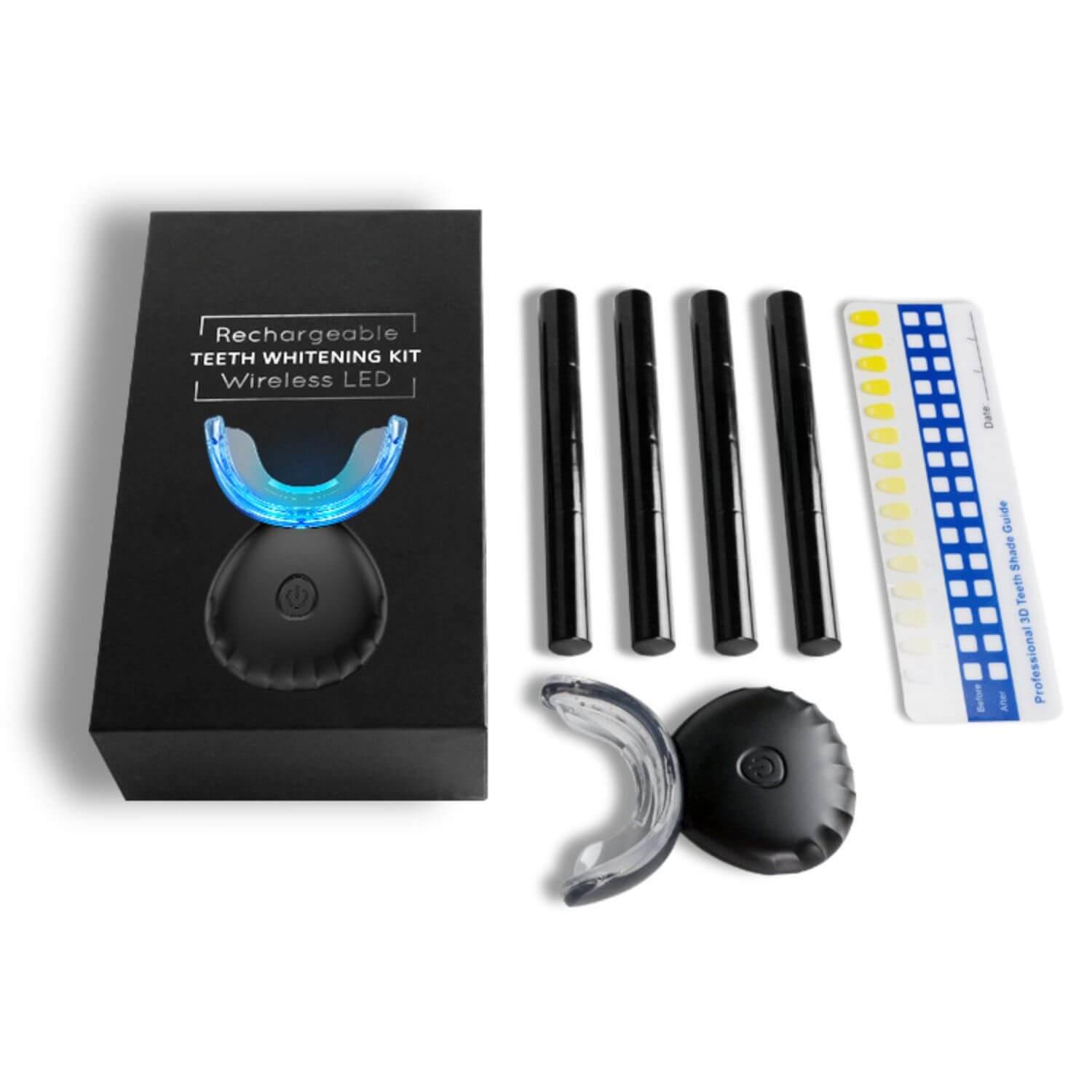 Pro Wireless LED Teeth Whitening Kit (Rechargeable) - Pro Charcoal