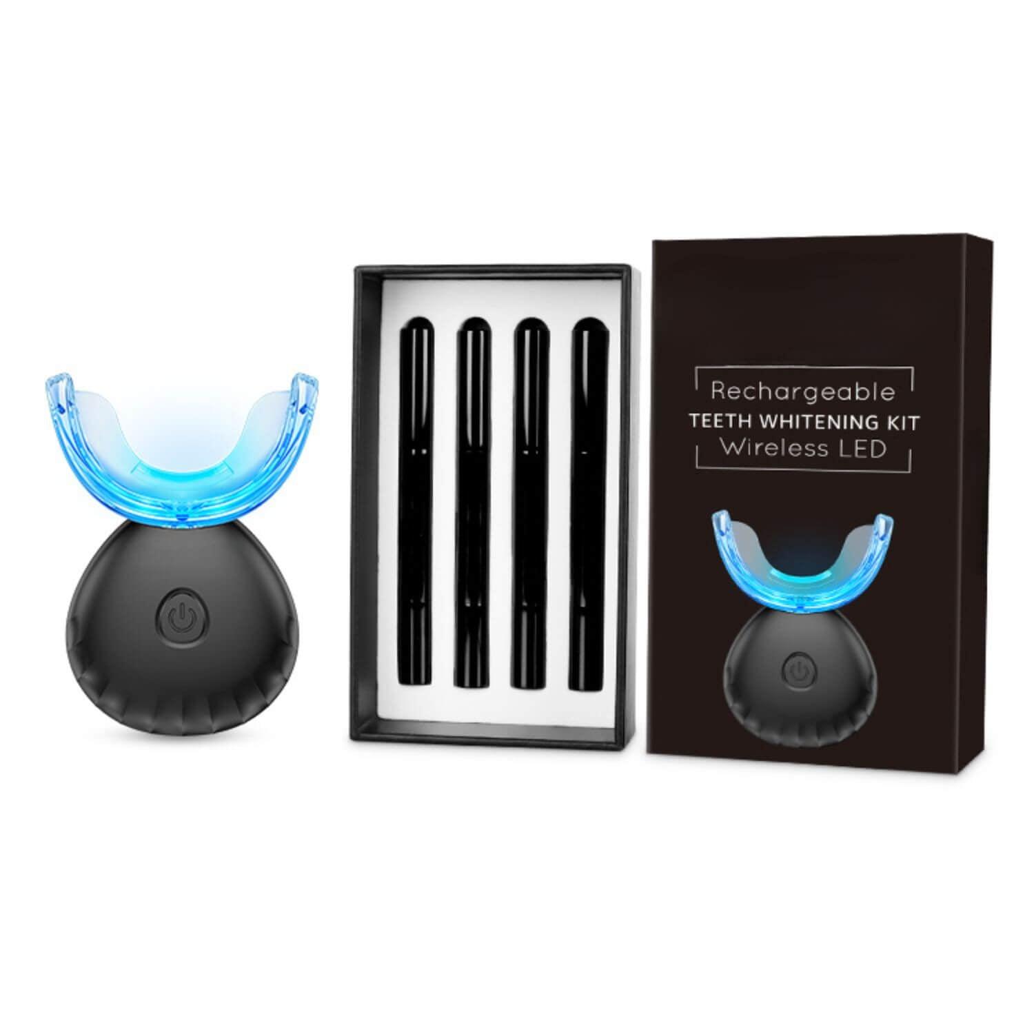 Pro Wireless LED Teeth Whitening Kit (Rechargeable) - Pro Charcoal