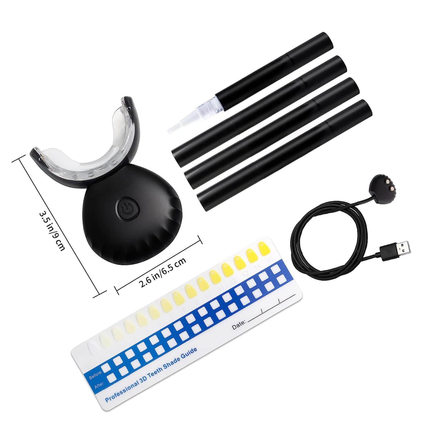 Pro Wireless LED Teeth Whitening Kit (Rechargeable) - Pro Charcoal